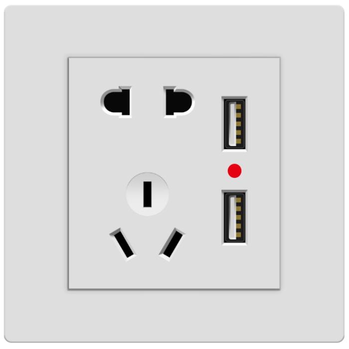 五孔带双USB